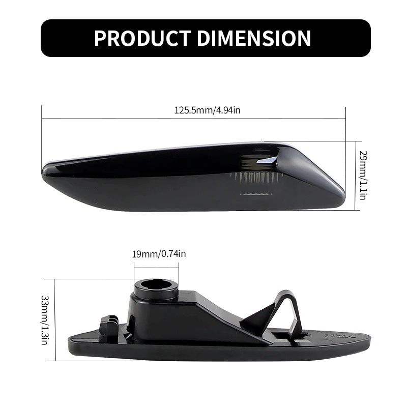 2PCS Turn Signal Side Marker Light shell no bulb For Alfa Romeo 147 156 Fiat Egea Tipo Lancia Delta Ypsilon 3 OEM#:60686517