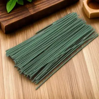 15 cm 100 pezzi stelo di fiore in filo verde scuro materiale floreale artificiale per forniture di composizioni floreali decorative fatte a mano fai-da-te