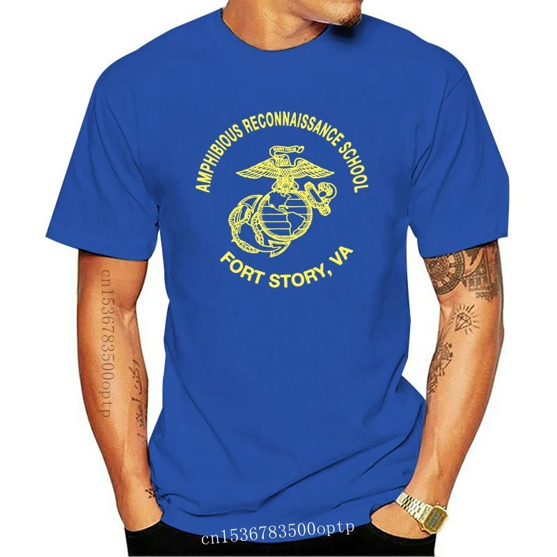 New Marine Corps Amphibious Reconnaissance School Fort Story Va Recon Jack T-Shirt 2021 T Shirts Unisex Funny Tops Tee For Men