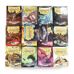 Dragon Shield Standard Size 100ct Matte Black Clear Blue Yellow White Cards Sleeves Protector for Pkm MGT Cover Games