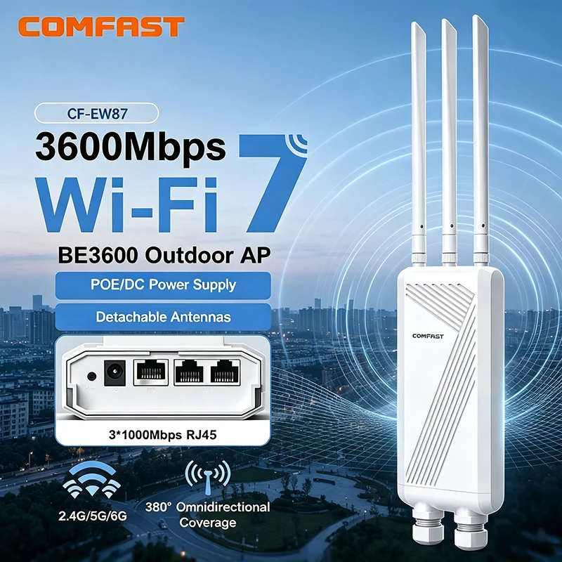 COMFAST BE3600 Outdoor AP Access Point Router 2.4/5.8G Dual Band Signal Extender Waterproofr Amplifier Wireless WiFi Repeater