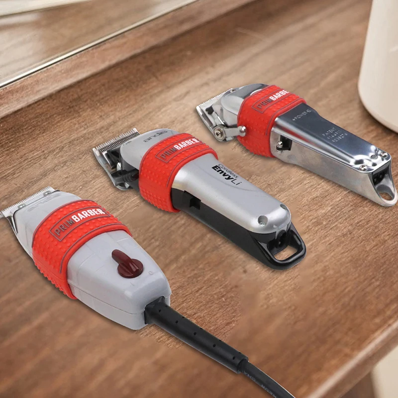 3 Teile/satz Rutschfeste Barber Clipper Grip Bands Hülse Haar Clipper Halter Abdeckung