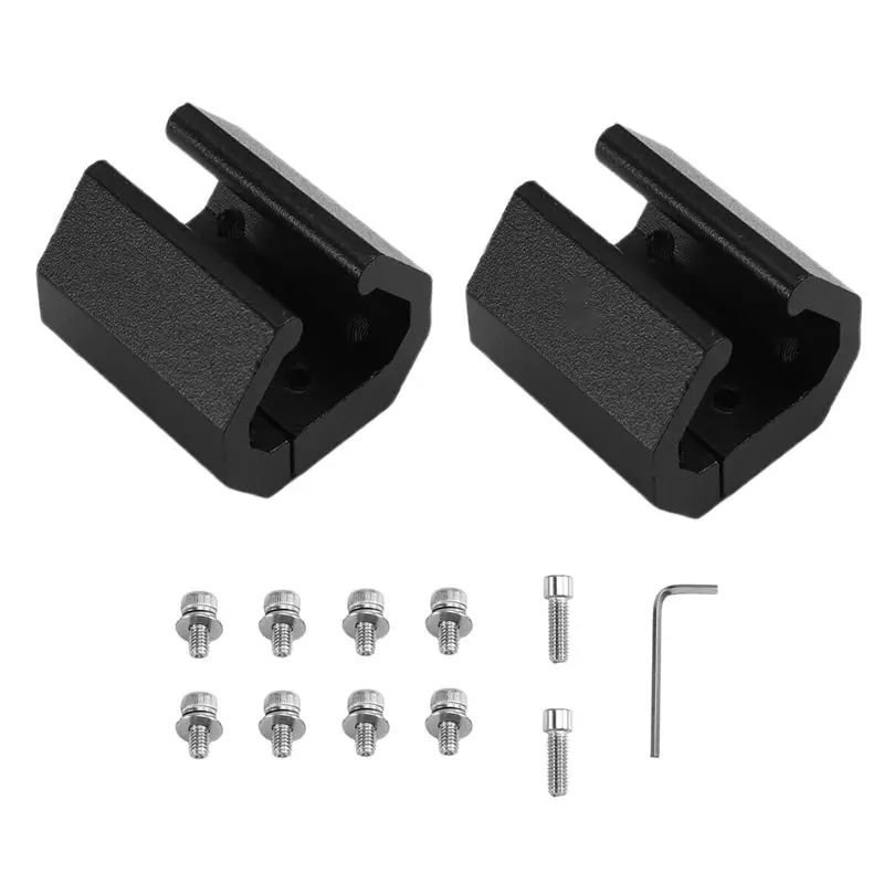A98E-For System Rail Track Clamp Car Rail Clip For Corner Brackets Toolkit Metal Track Adapters Interior Accessories Tool Box