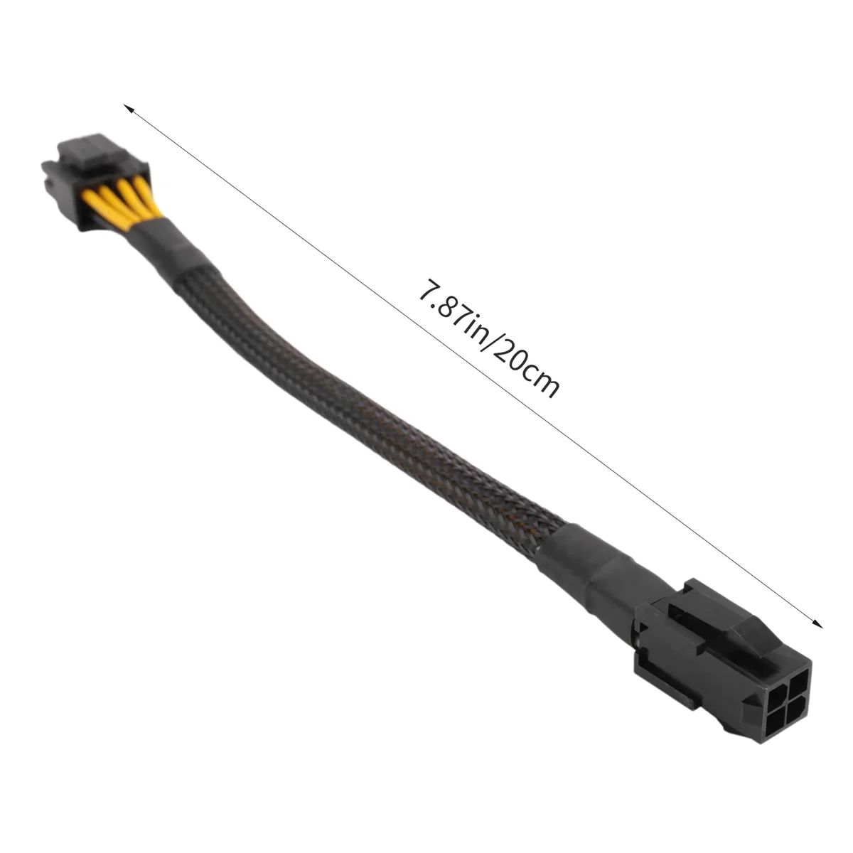 ATX 4 pines hembra a placa base CPU 8(4 + 4) pines macho EPS 12V adaptador convertidor Cable de extensión funda trenzada caliente