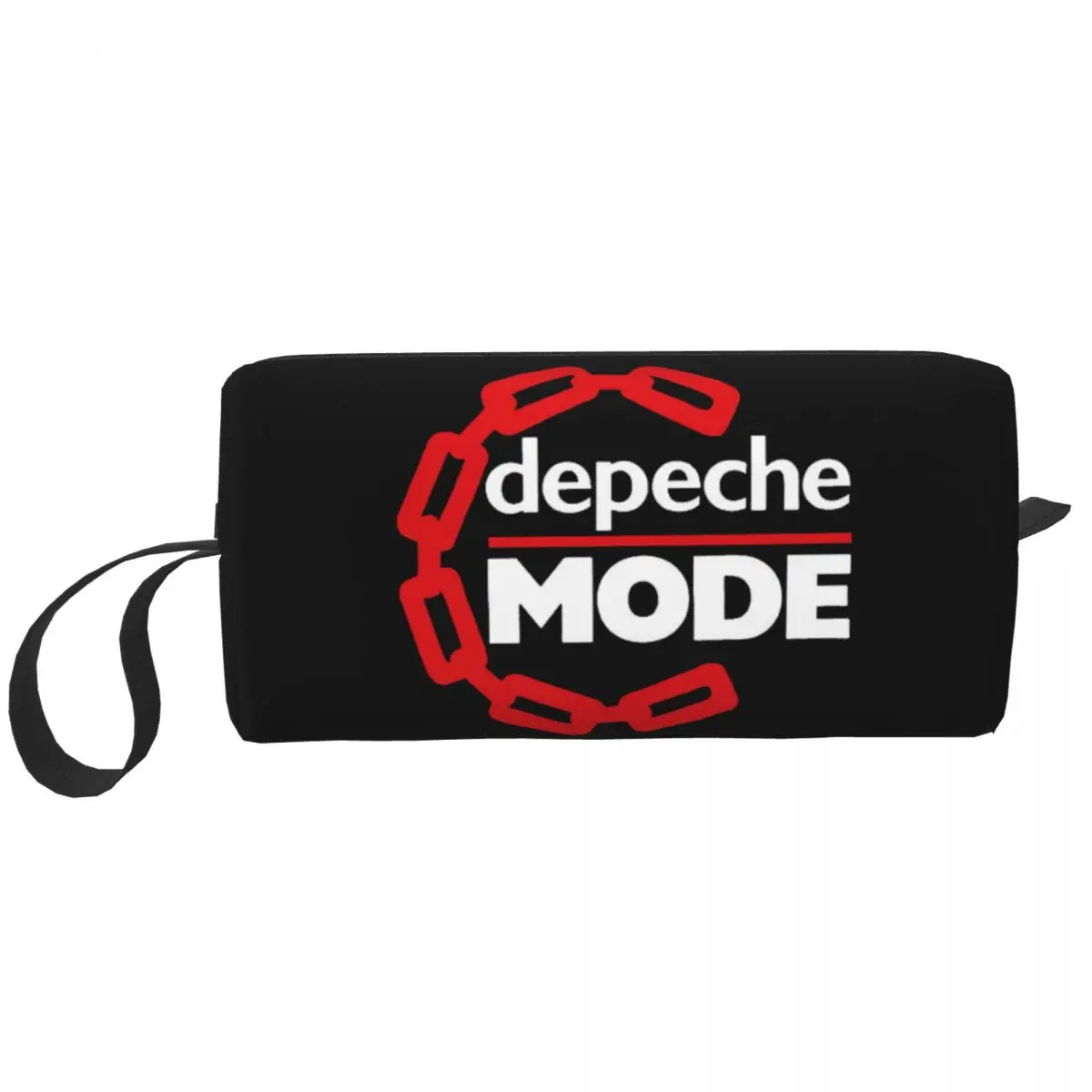 Depeche กระเป๋าเครื่องสำอางแบบร็อคอิเล็กทรอนิกส์สำหรับผู้หญิงอุปกรณ์จัดระเบียบเครื่องสำอางสำหรับเดินทางกระเป๋าใส่เครื่องอาบน้ำน่ารักโหมดสุดเท่