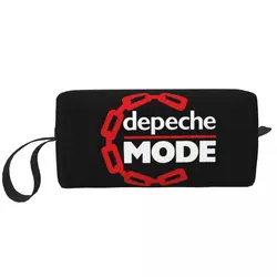 Depeche-Bolsa de maquillaje de Rock electrónico para mujer, organizador de cosméticos de viaje, lindas bolsas de aseo de almacenamiento