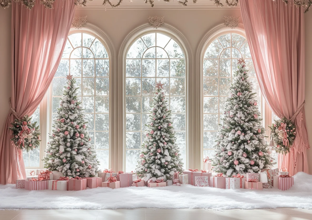크리스마스 창 사진 배경 크리스마스 트리 벽난로 산타 클로스 베이비 파티 성인 가족 배경 장식 사진 스튜디오 소품