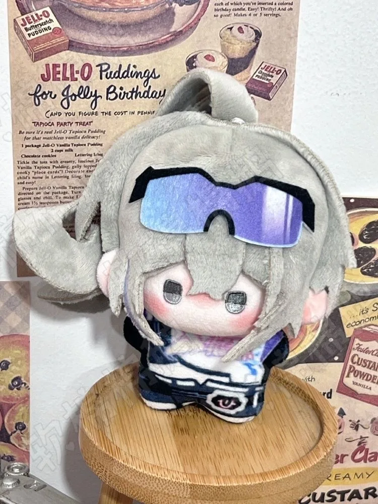 10cm Anime Honkai: Star Rail Silver Wolf Plushie Game Silver Wolf Plush Stuffed Doll Toy Collectible Keychain Pendants Gifts