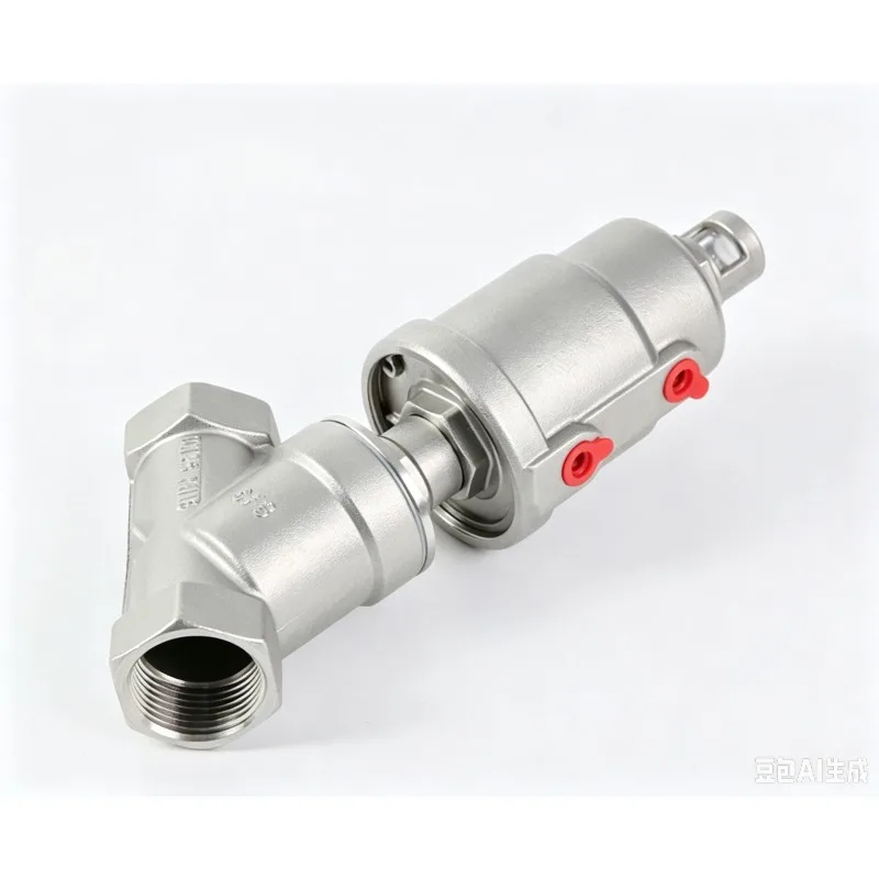 304 Stainless Steel Pneumatic Angle Seat Valve Threaded Thread Steam Angle Seat Valve Y Type Wire Angle Seat Valve