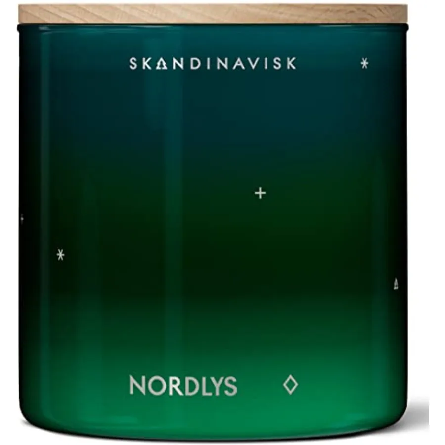 

NORDLYS 'Northern Lights' Scented Candle. 2 Wicks. Fragrance Notes: Arctic Intensity and Celestial Colour a Symphony for Senses