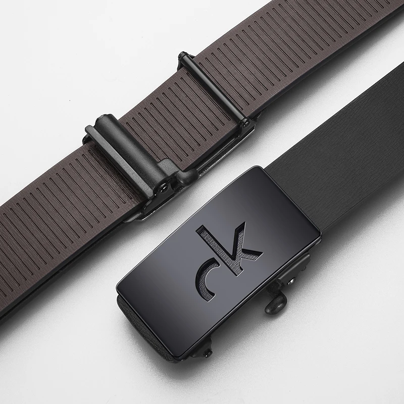 Retro Simple Men's Alloy Automatic Buckle Business Belt With Shorts Belt Accessories Fashion Men's Casual Belt, image 6