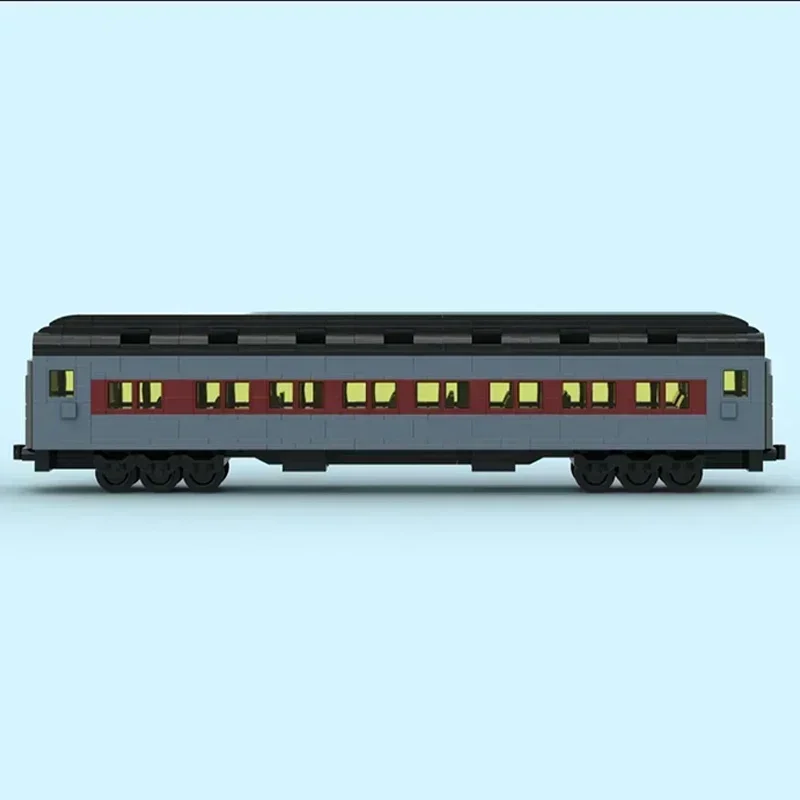 Moc อาคารอิฐเมืองรถรุ่น Polar Express Train เทคโนโลยี Modular Blocks ของขวัญของเล่นคริสต์มาส DIY ชุดประกอบ