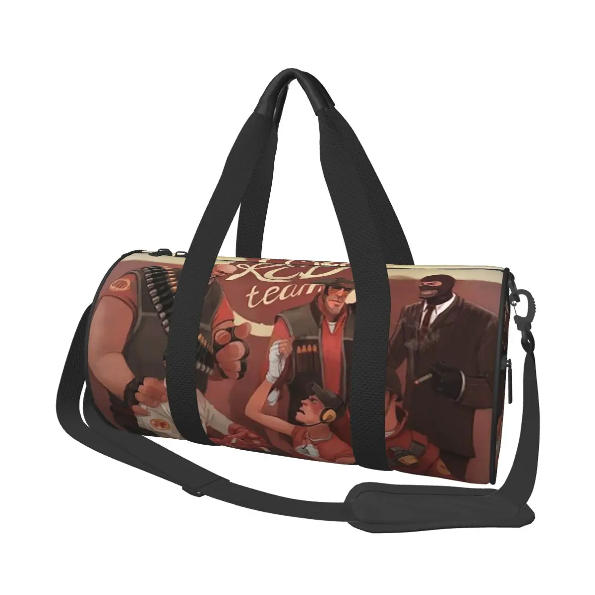 

Team Fortress 2 Red Team Artwork Large Duffle Gym Bag Waterproof Duffle Travel Bags Handbags Fitness bag