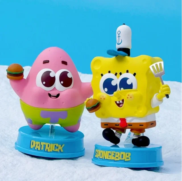 

10-13cm Hot Toys COSBABY Collectible doll SpongeBob SquarePants Patrick Star 1/6 Soldier Action Figure Desktop Ornament Toy Gift