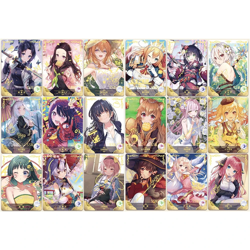 Anime Goddess Story 1M13 SER GR SSR SCR Premium Flash Card Sexy Contest Collectible Card Christmas Birthday Gift Board Game