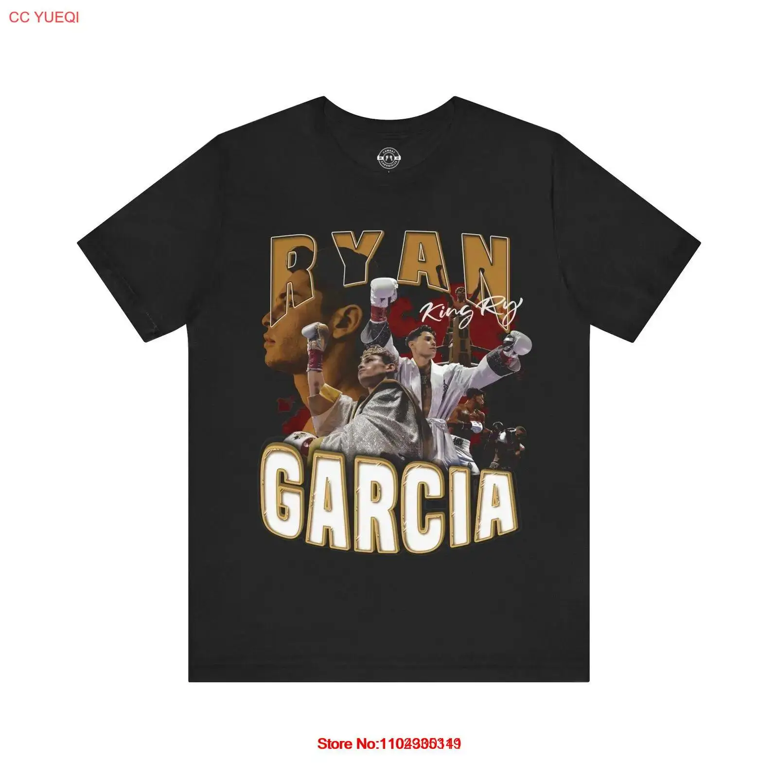 Ryan Garcia King Ry Boxing Vintage 90s Retro Graphic Collage T-Shirt