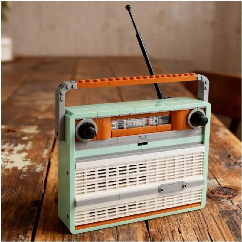 

906Pcs retro model music creative Christmas gift model building blocks children's educational toys