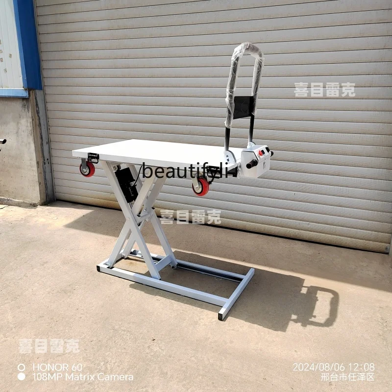 

Export stainless steel, small trolley, hydraulic forklift electric handling, flatbed lift
