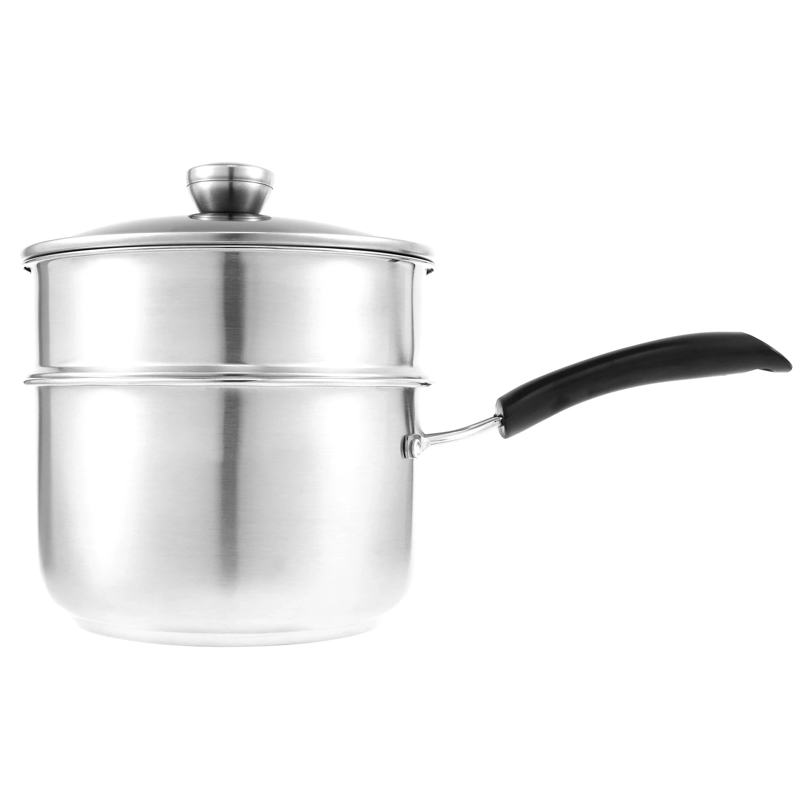 

Corrosion-Resistant Stainless Steel Saucepan Multipurpose Sauce pot Steam Pot Sauce Pan with Steamer and Lids for Stews