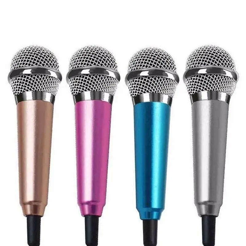 3.5mm Stereo Studio Mic KTV Karaoke Microphone For Smart Phone Laptop PC Desktop Handheld Audio Microphone K Song Artifact