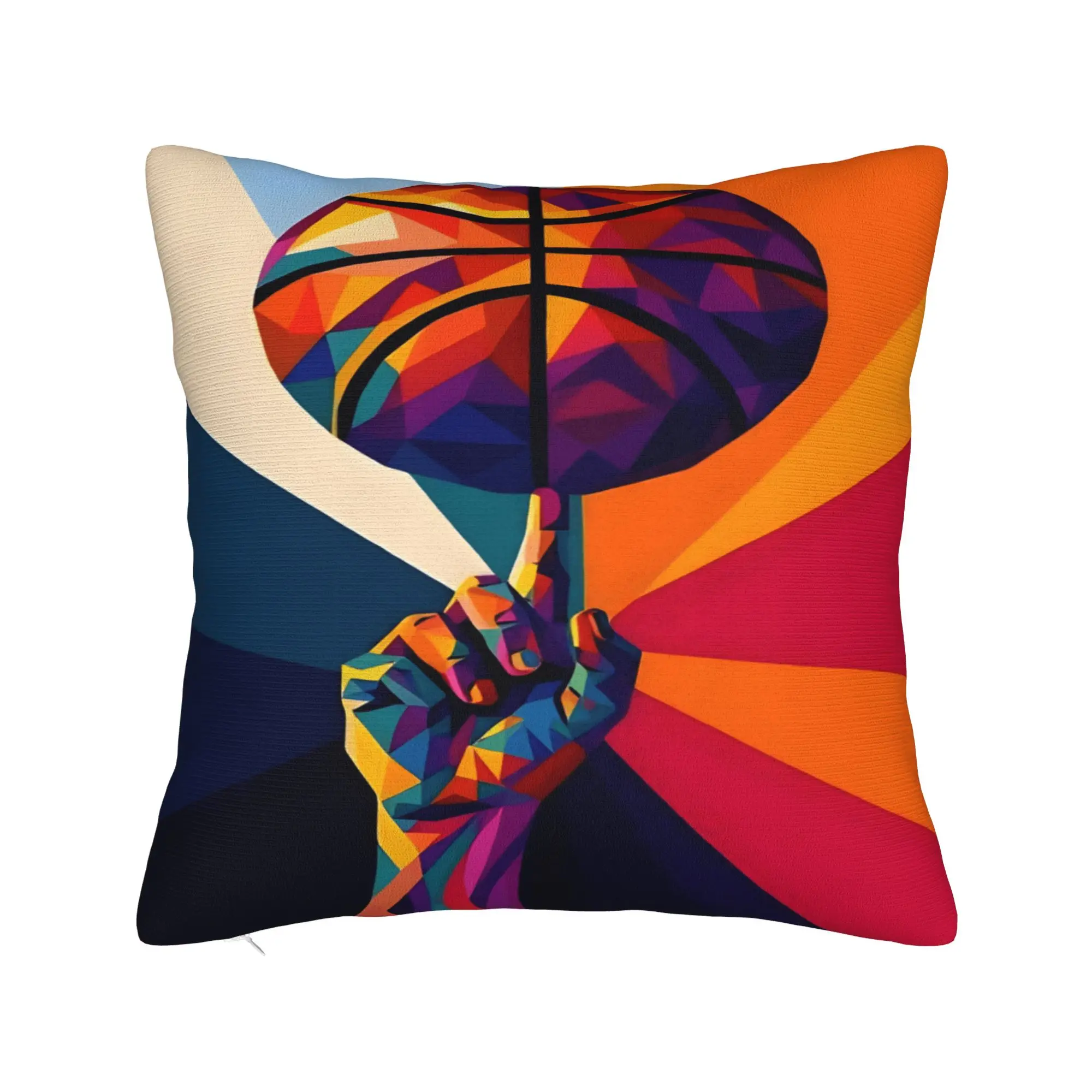Funny Basketball Pillow Case  Soft Pillow Cover Novelty Cushion Cover For Sofa Home Decor
