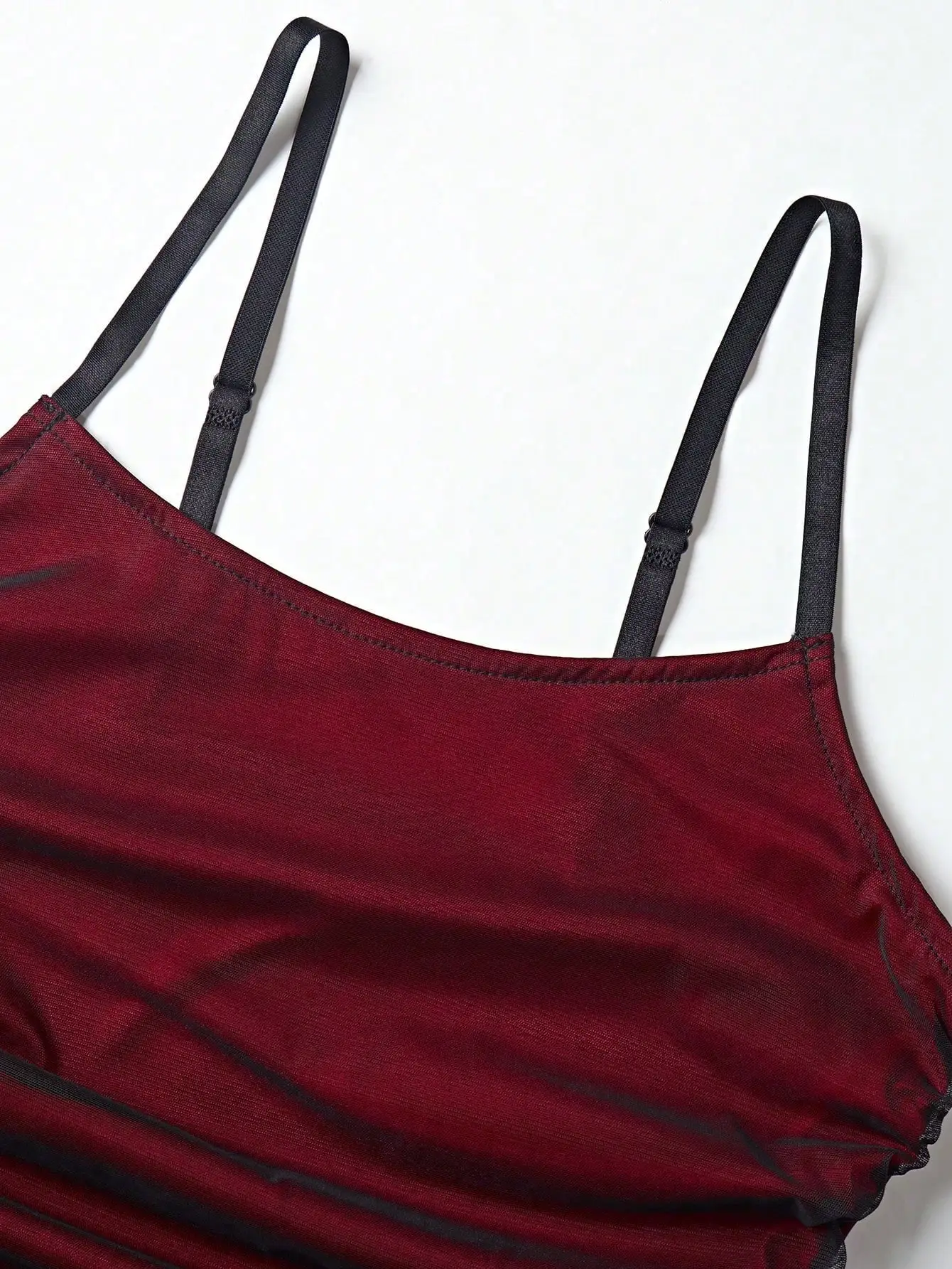 Zomerjurk voor dames, rode pasta met bandjes, geplooide jurk met bandjes, slanke en elegante feestjurk, lang