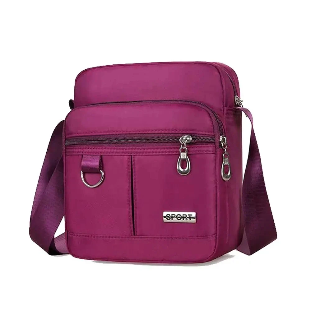 Multi Pocket High-capacity Ladies Nylon Crossbody Bag Cross Body Shoulder Bag Messenger Bag Oxford Flap Handbags