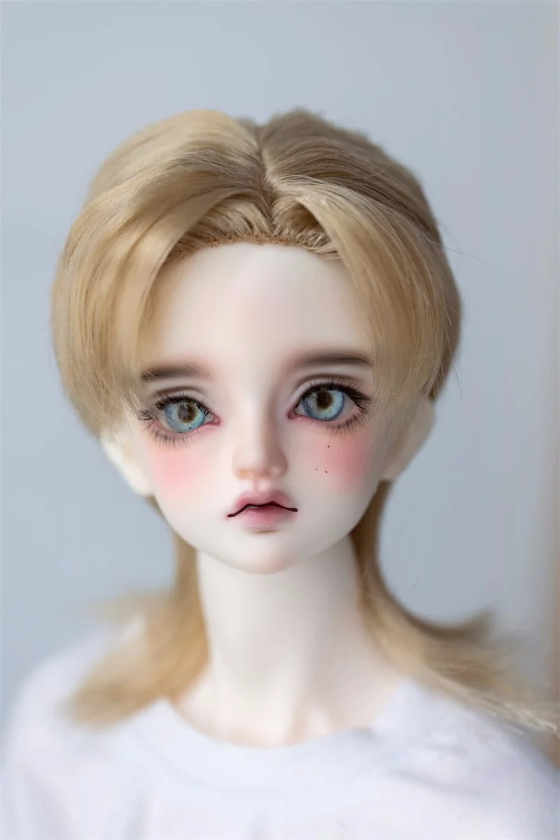 

BJD Doll Wig Toys 1/3 1/4 Girls Boy Milk Silk Wave Mid-split Hairstyle Flat Cusp Wolf Tail Styling Hair Wig Doll Accessories XC