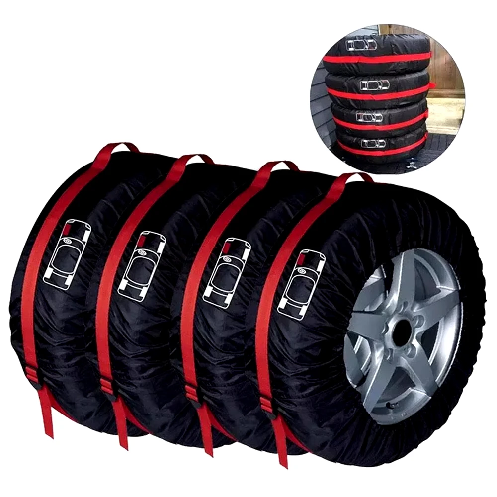 Car Spare Tire Cover Case Nylon Auto Wheel Tires Storage Bags Vehicle Tyre Waterproof Dust-proof Protector Styling Accessroies