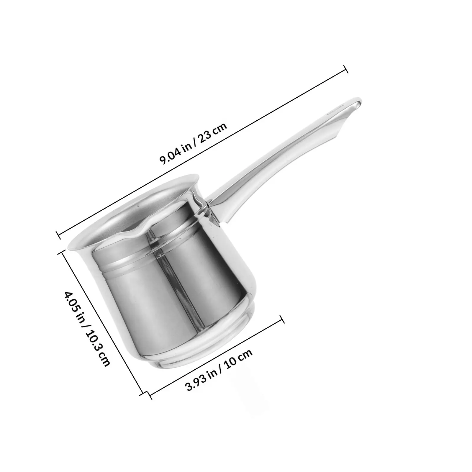 Turkish Coffee Pot Stainless Steel 720Ml Robust Elegant Design Easy Clean Mocha Pot for Kitchen Household Espresso Brewing