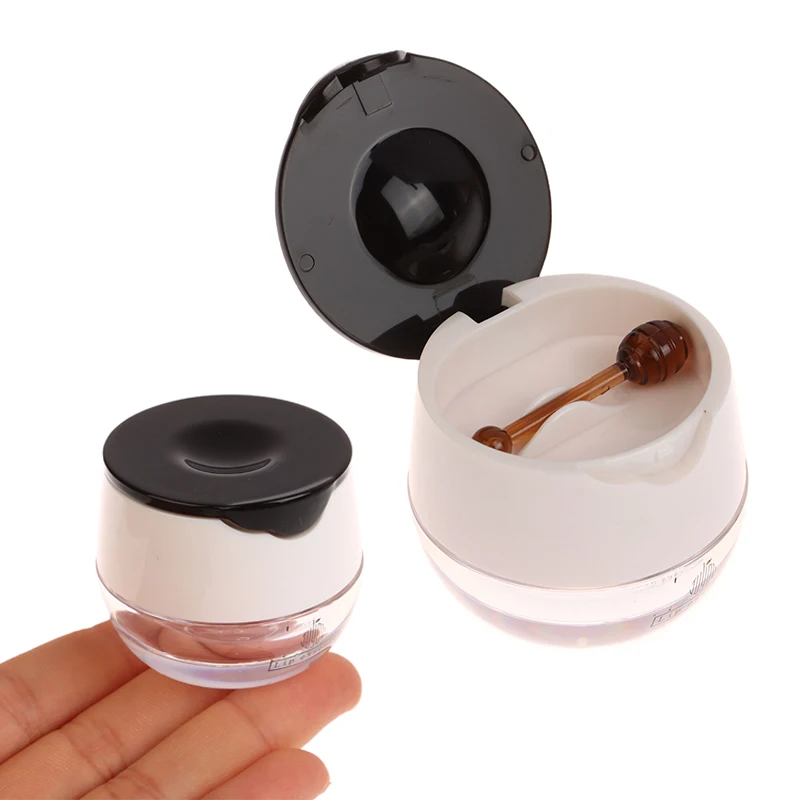 Travel Portable 6g Empty Lip Masque Box With Brush Refillable Flip-Top Lip Mask Bottle Lip Balm Jar Cosmetic Containers