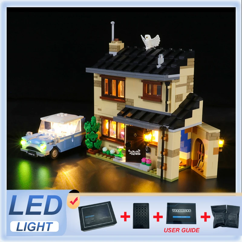 Zestaw oświetlenia LED DIY do LEGO 75968 4. Privet Drive (tylko światło LED, bez modelu klocków)