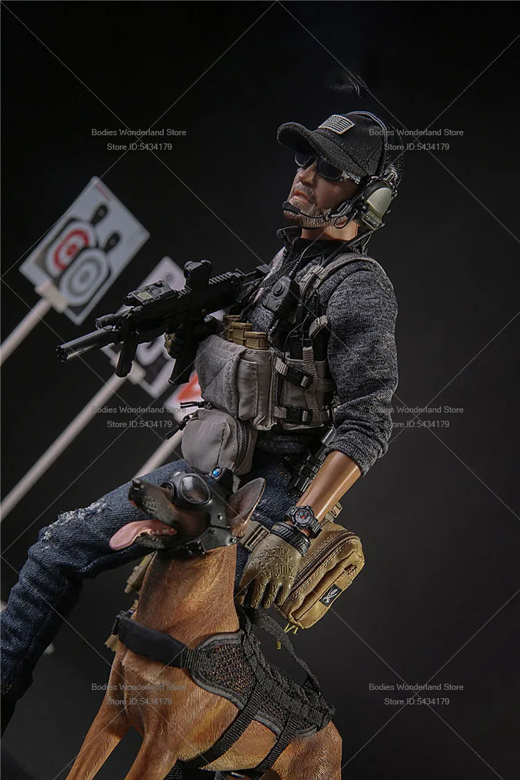 MINITIMES M029 1/6 Scale Male Soldier US Navy Seals With Dog Full Set 12inch Action Figure Doll Gifts