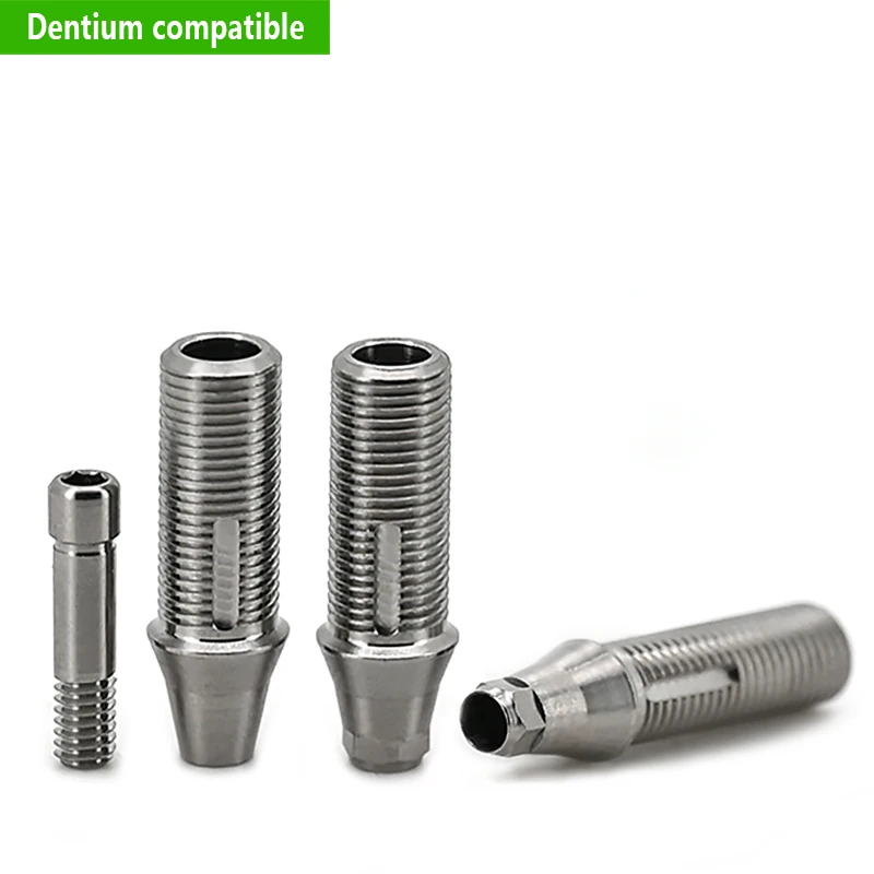 

For Dentium Temporary Abutment Titanium Grade 5 Healing Abutment Cylinder for Dental Prosthesis Factory Direct Sales Fast Ship