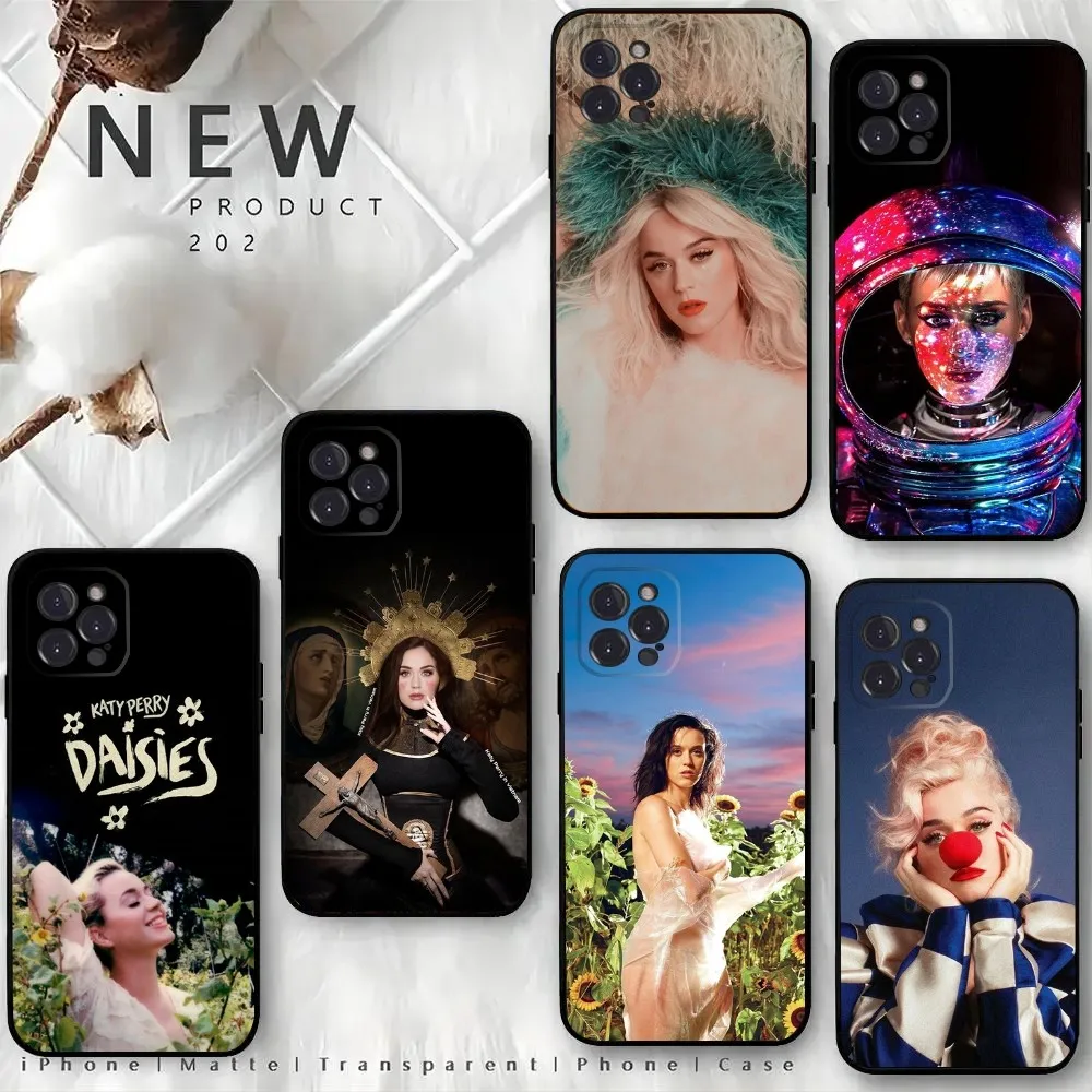 

Singer K-Katy P-Perry Phone Case For iPhone15,14,13,12 Mini 11 Pro XR,X,XS,MAX 6S,7,8 Plus Silicone Cover Soft Black