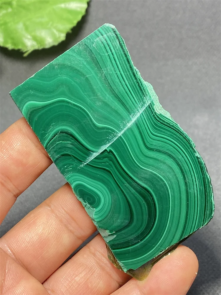 Natural Beautiful Malachite Crystal Slices Polished Slab Mineral Specimen Healing Meditation Home Decor + Shelves