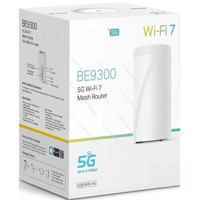 

BE65-5G BE9300 Трехдиапазонная Mesh Wi-Fi7 беспроводная SIM-карта