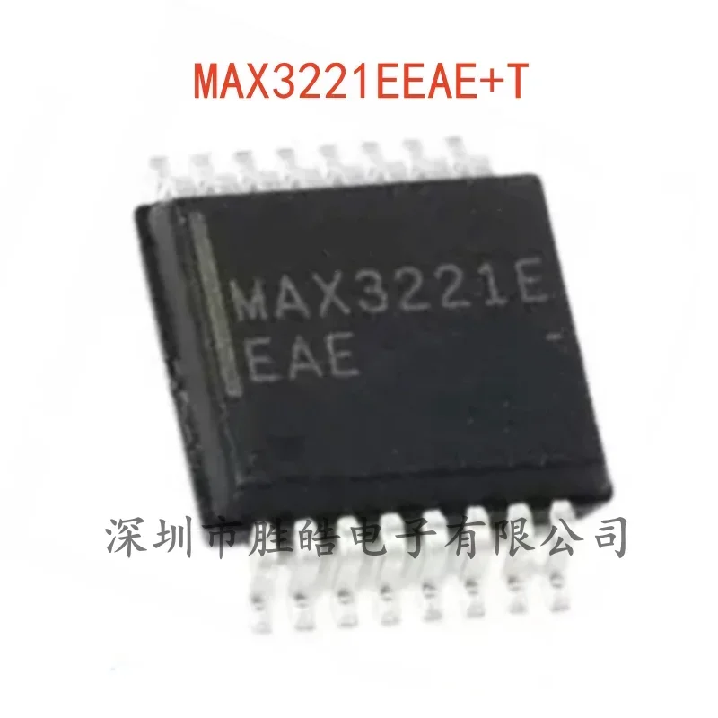 (5 PCS) NOVO MAX3221EEAE + T 3221 RS232 Transceptor Chip SSOP-16 MAX3221EEAE + T Circuito Integrado