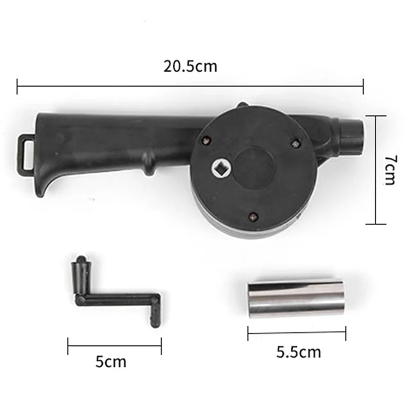Wiatrak do grilla AB45, ręczny wiatrak do grilla, dmuchawa do grilla na piknik, ręczny wiatrak do grillowania, dmuchawa do grilla, narzędzia do grilla