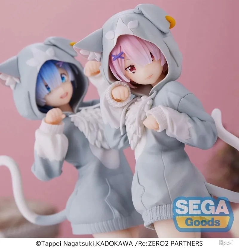 20 cm RE: Zero-Starting Life in Another World Anime-Figur Emilia Rem Ram Puck Starting Actionfiguren Sammlung Modellpuppenspielzeug