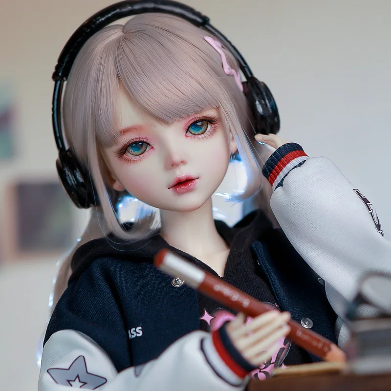 Muñeca oficial de escala 1/3 (60 cm) Bjd Nimeng estilo "Accademia de béisbol", conjunto completo de trajes intercambiables y articulaciones articuladas