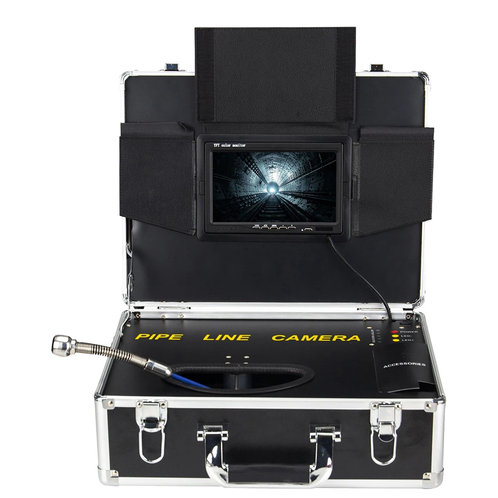 

TPWLCO 20 м подводный аналоговый дренажный эндоскоп 1080P HD камера для осмотра труб 25 мм канализационная камера с видеорегистратором и регулируемым освещением