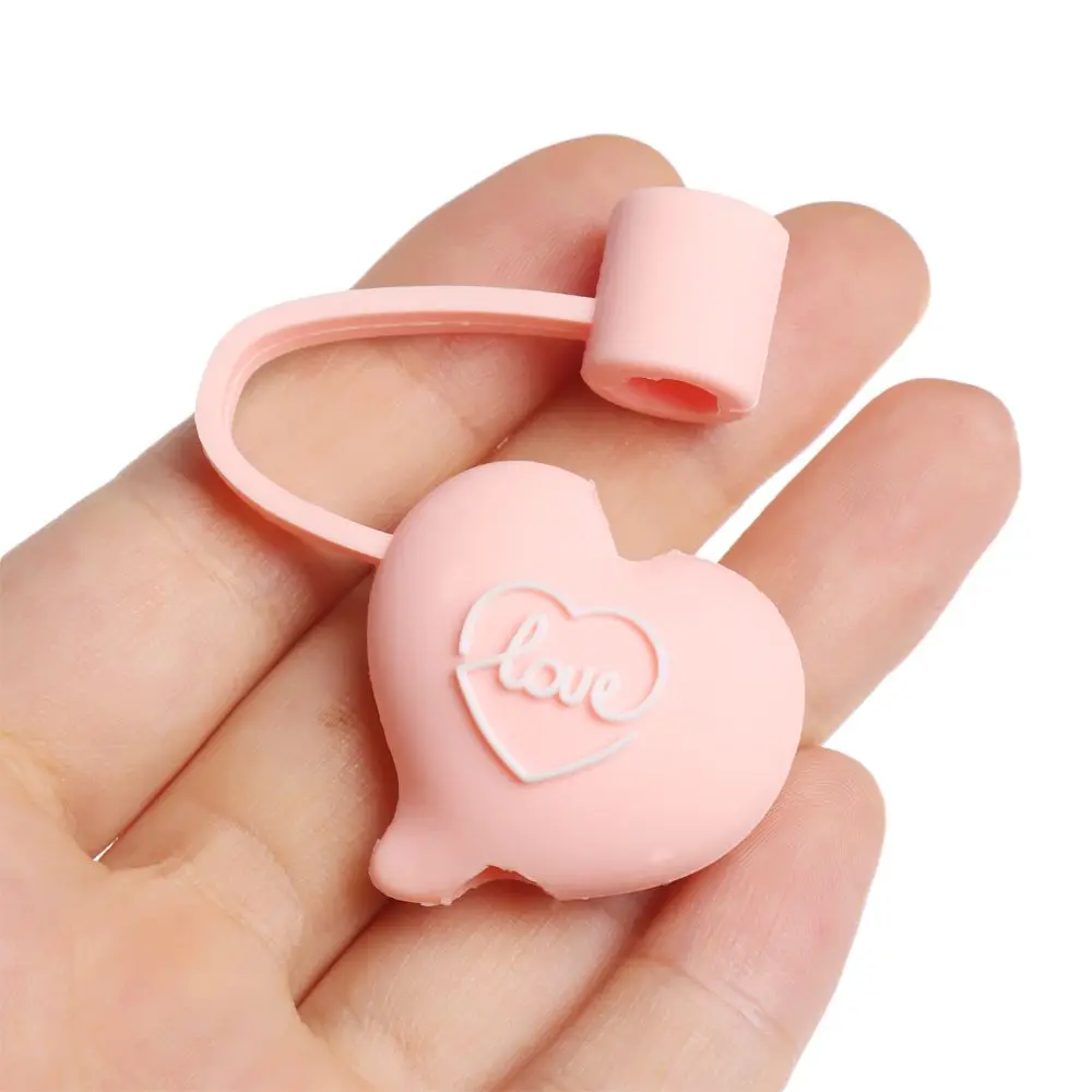 

1pcs Reusable Straw Tips Splash Proof Drinking Dust Cap Cartoon Plugs Cover Cup Accessories Silicone Straw Plug
