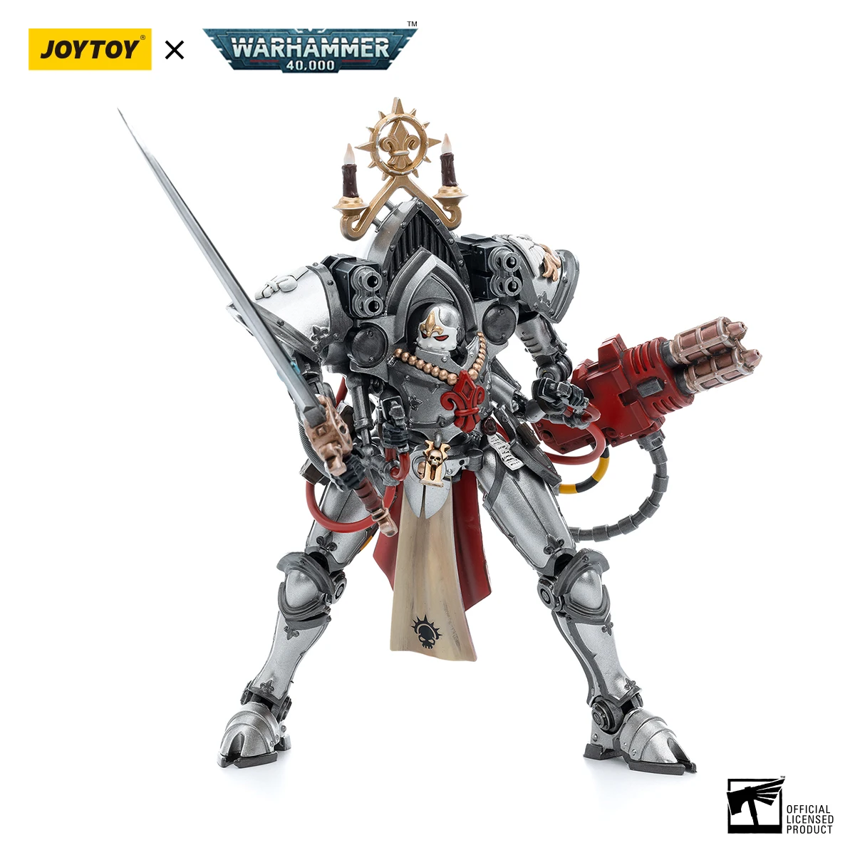 ฟิกเกอร์แอคชั่น TOYVERSE JOYTOY Warhammer 40k ขนาด 1/18 รุ่น Adepta Sororitas Order of the Argent Shroud Paragon Warsuit Sister Collaen