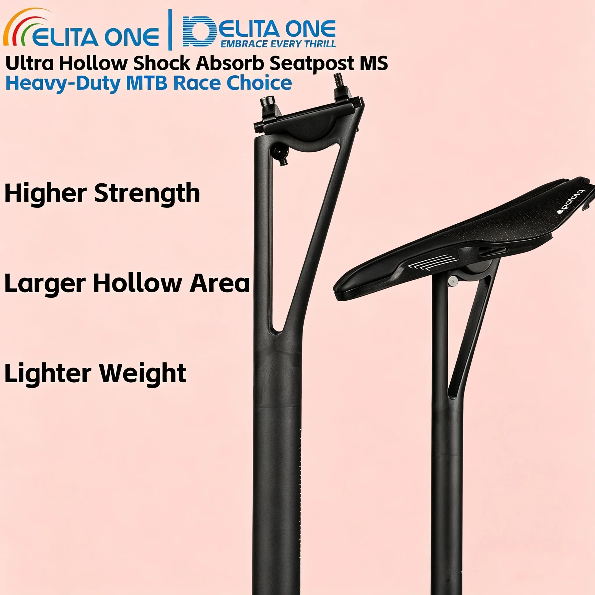 Carbon Seatpost 27.2 31.6 Offset - عمود مقعد دراجة ELIATONE T800 من