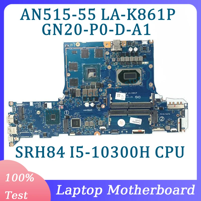 com srh84 i510300h cpu para acer nitro an51555 59mt laptop motherboard gn20 p0 d a1 rtx3050 100 testado bom gh51m la k861p 01