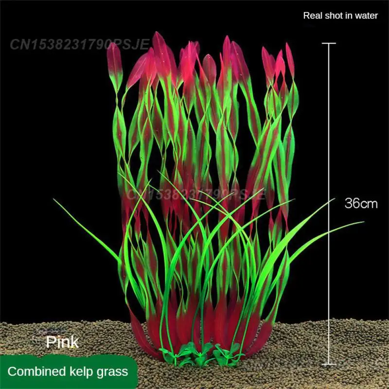 Simulated Aquatic Plants Create Natural Underwater Scenes Rich And Colorful Lifelike Undersea Ornaments Decorative Water Grass