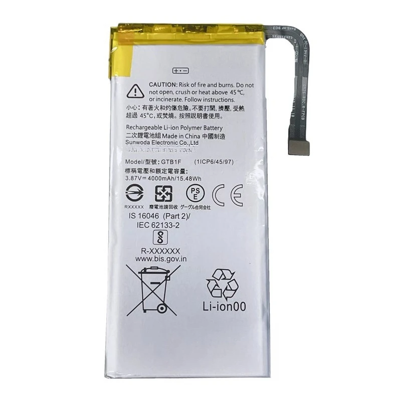 GTB1F Mobile Phone Battery 3.87V 4080mAh For HTC Google Pixel5 GD1YQ GTT9Q Brand New High Quality