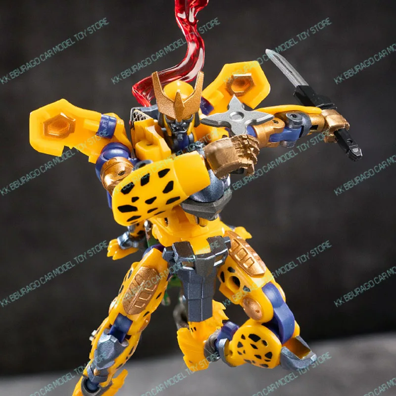 مصنع الحديد التحول Ex-76 عمل أرقام Cheetor Raiga الساموراي سلسلة صغيرة الحجم Mecha نموذج التماثيل لعب هدية الطفل