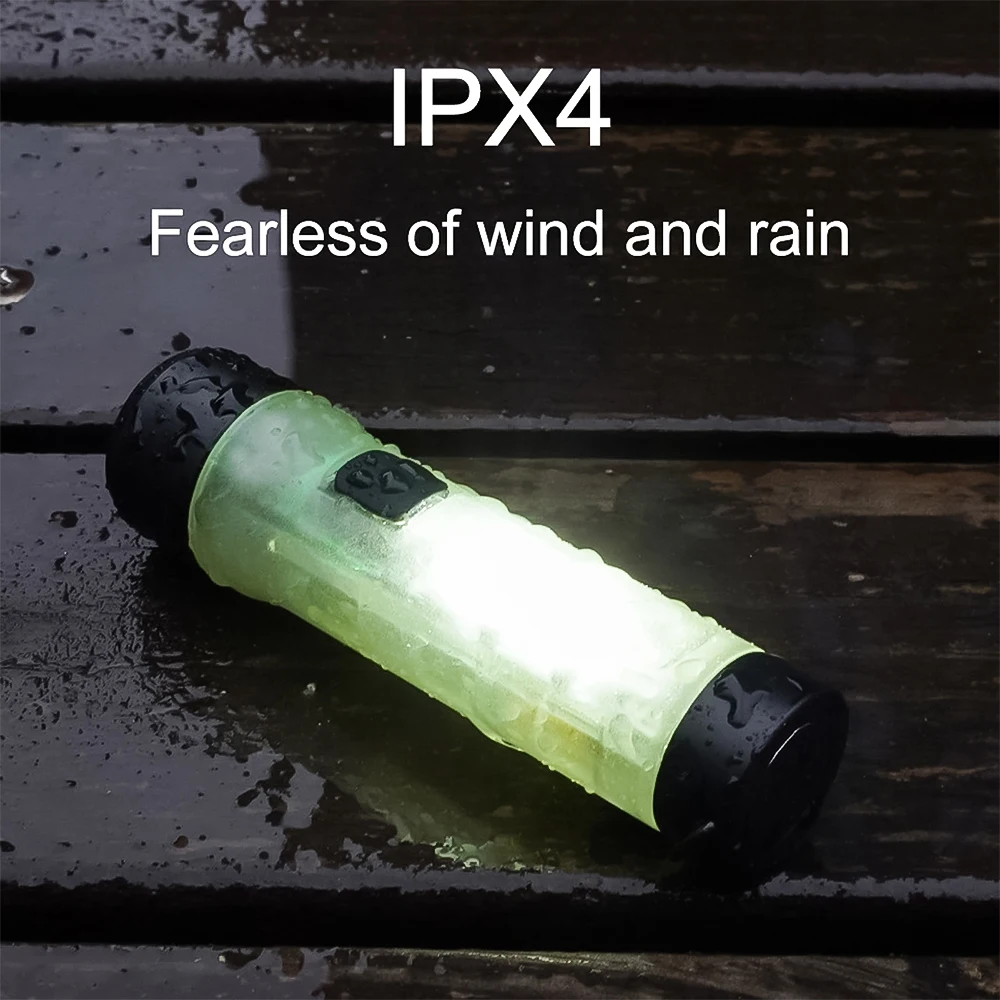 SKYRAY SK514 Mini Keychain Flashlight with Magnetic Hook Waterproof Lamp Pocket Key LED Light with 10 Modes for Camping Tent